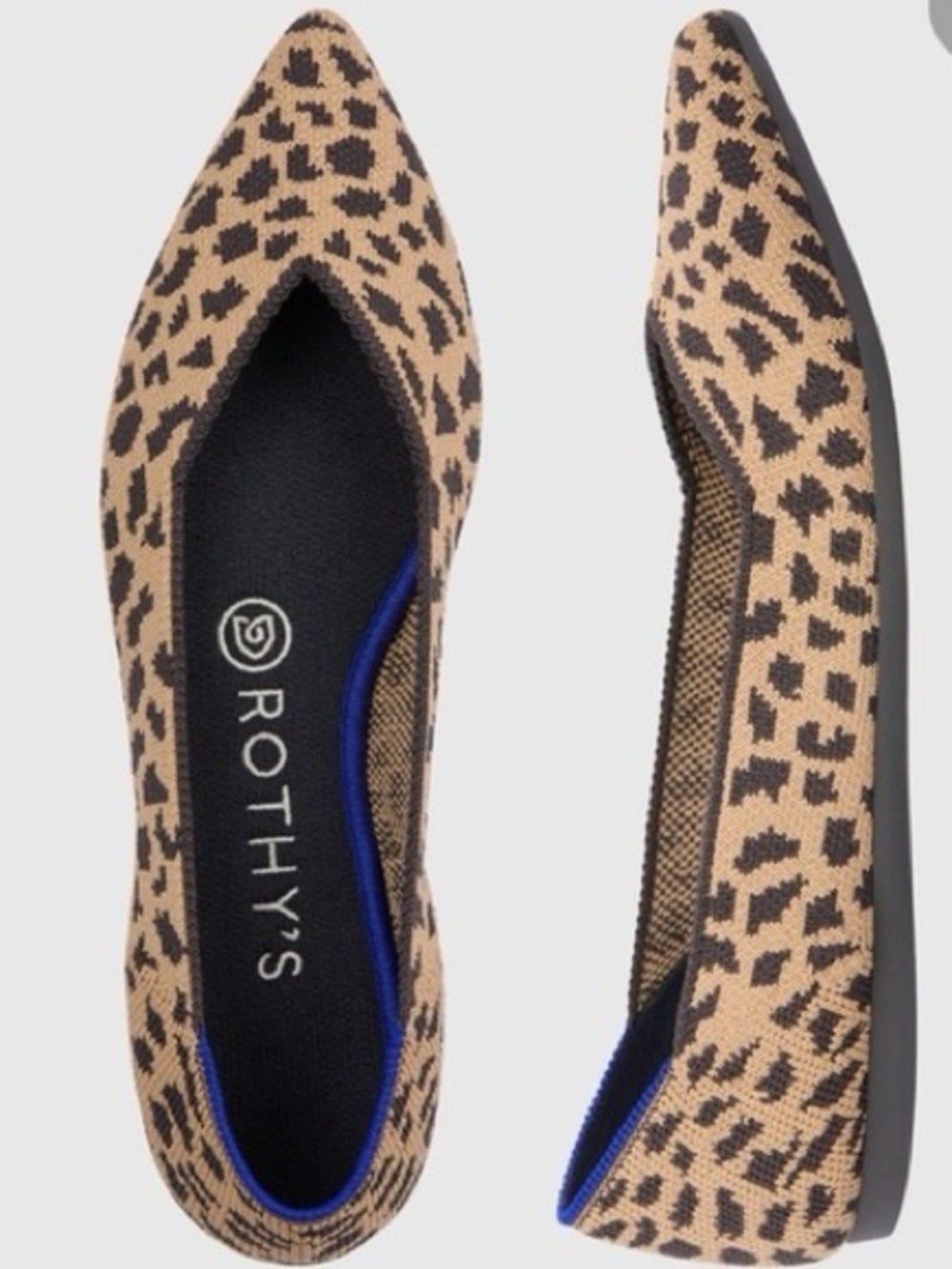 Rothy’s The Point Leopard Flats